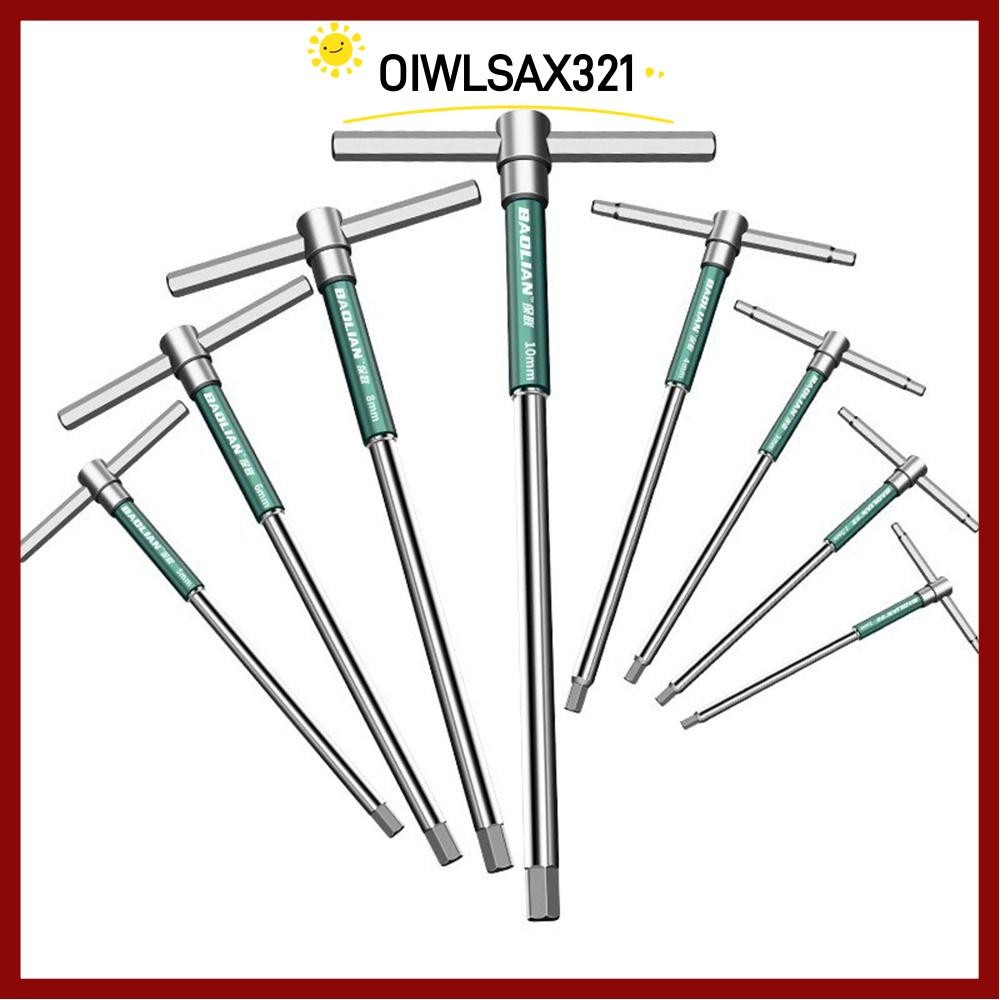 OIWLSAX321 Allen Hex ประแจ, 2.5/3/4/5/6/8/10 มม.ขยาย Torx ไขควง, Professional Hand Repair เครื่องมือ