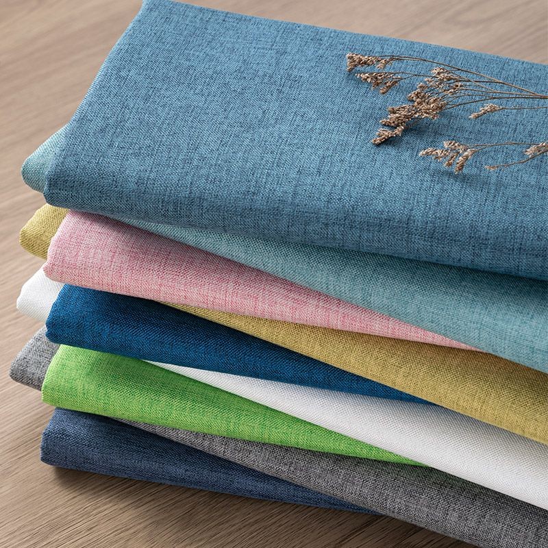 仿麻布面料素色沙发布料棉麻帆布细麻软硬包抱枕桌布工程背景布料linen-like fabric plain sofa fabric cotton linen canvas20250918