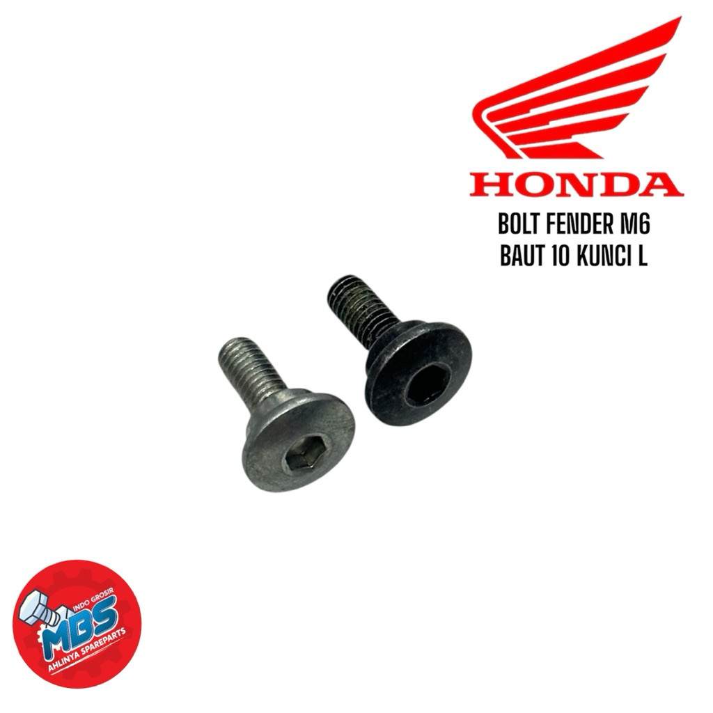 90106-MM4-000 ถัง Wing L Bolt สกรูกระทะ 6X14 CB 150 R เก่า LED Cbr ฝาครอบตัว L bolt 10 เดิม