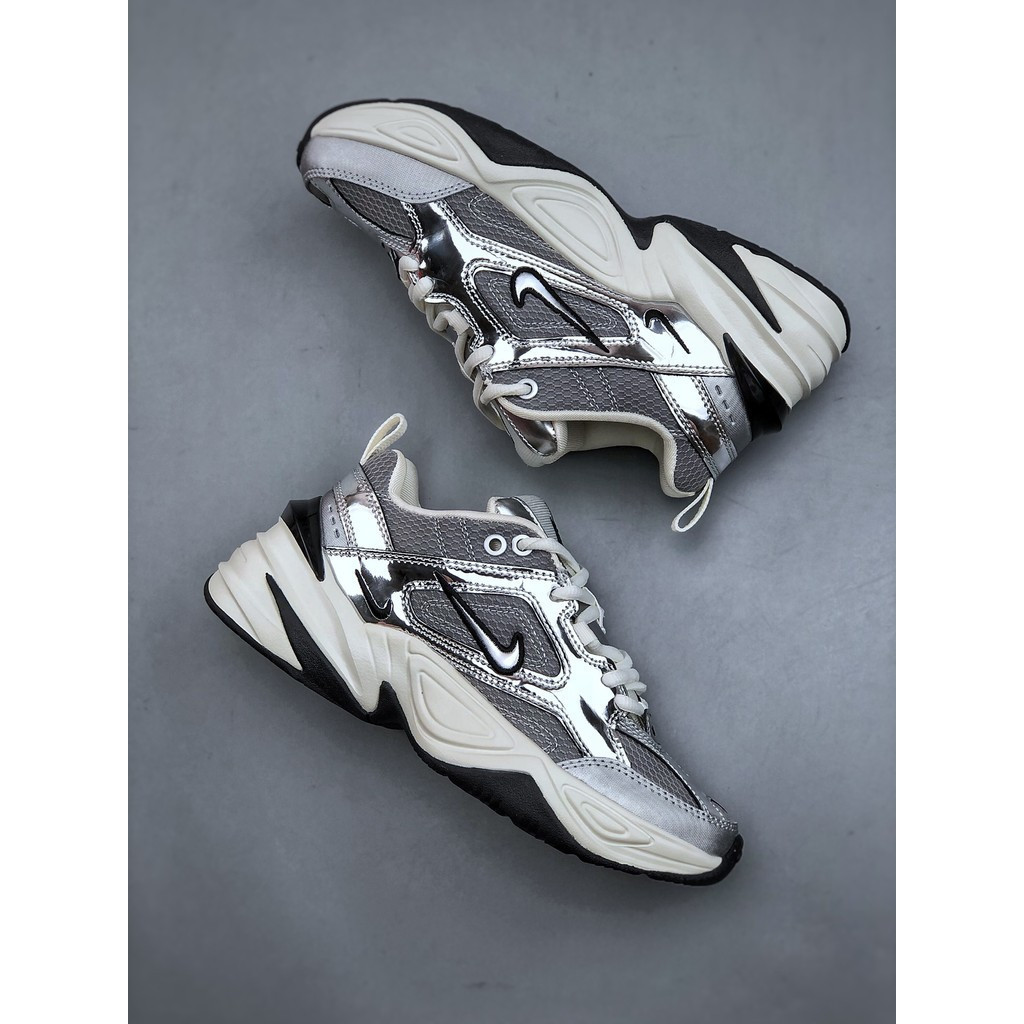 M2K Tekno Original เงินสเตอร์ลิงสีเทา M2K Retro D รองเท้า HY951-71 รองเท้าผ้าใบ