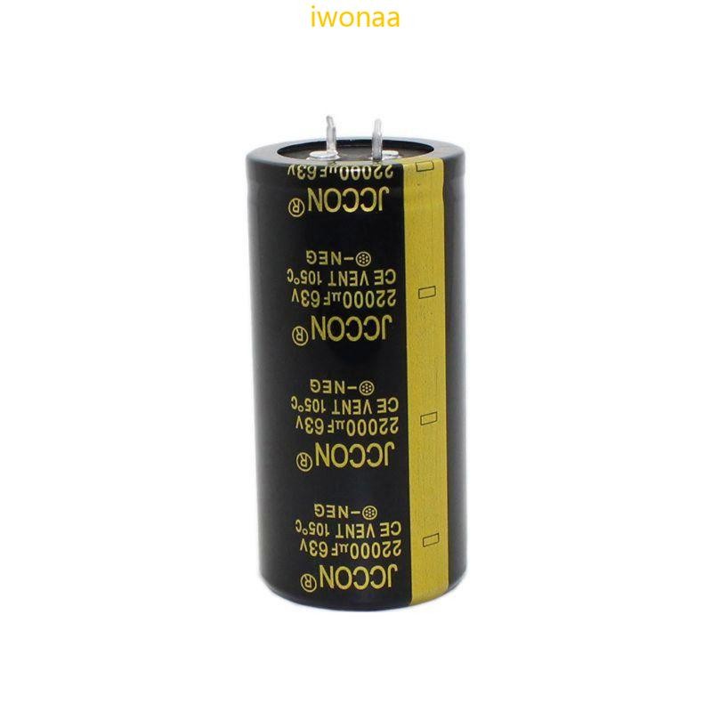 Iwo Professional Super Capacitor 63V 22000uF 35mmx70mm 1 37x2 75In เหมาะสําหรับยานยนต์ Rectifiers Su