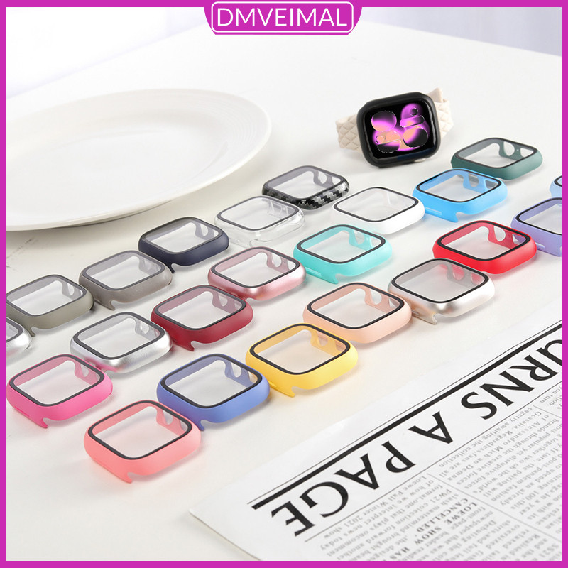เคสพีซีที่ติดฟิล์มกระจกเทมเปอร์ for Apple Watch Ultra 3 2 SE 3 49mm Series 11 10 9 8 7 6 5 IWatch 46 45 44 40 42mm