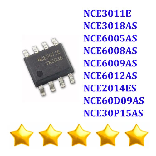 10 ชิ้น NCE3011E NCE3018AS NCE6005AS NCE6008AS NCE6009AS NCE6012AS NCE2014ES NCE60D09AS NCE30P15AS ใ