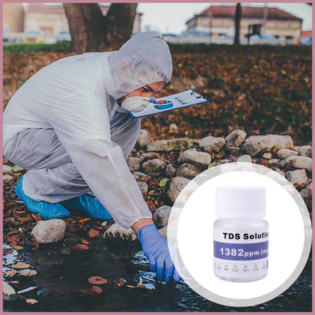 TDS Meter Buffer Solution Conductive Salt Buffer Solution Calibration Liquid Measuring Supplies 25ml