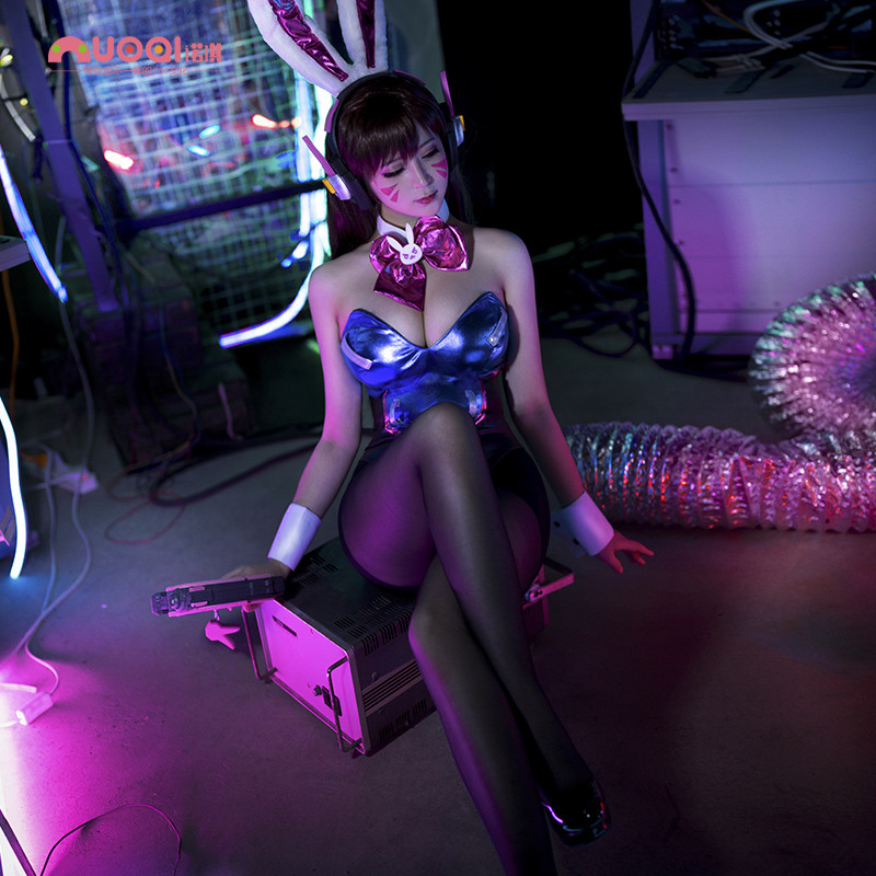 Noki นาฬิกา D.VA และเสื้อผ้าคอสเพลย์ สาวกระต่าย Pioneer สำหรับผู้หญิง