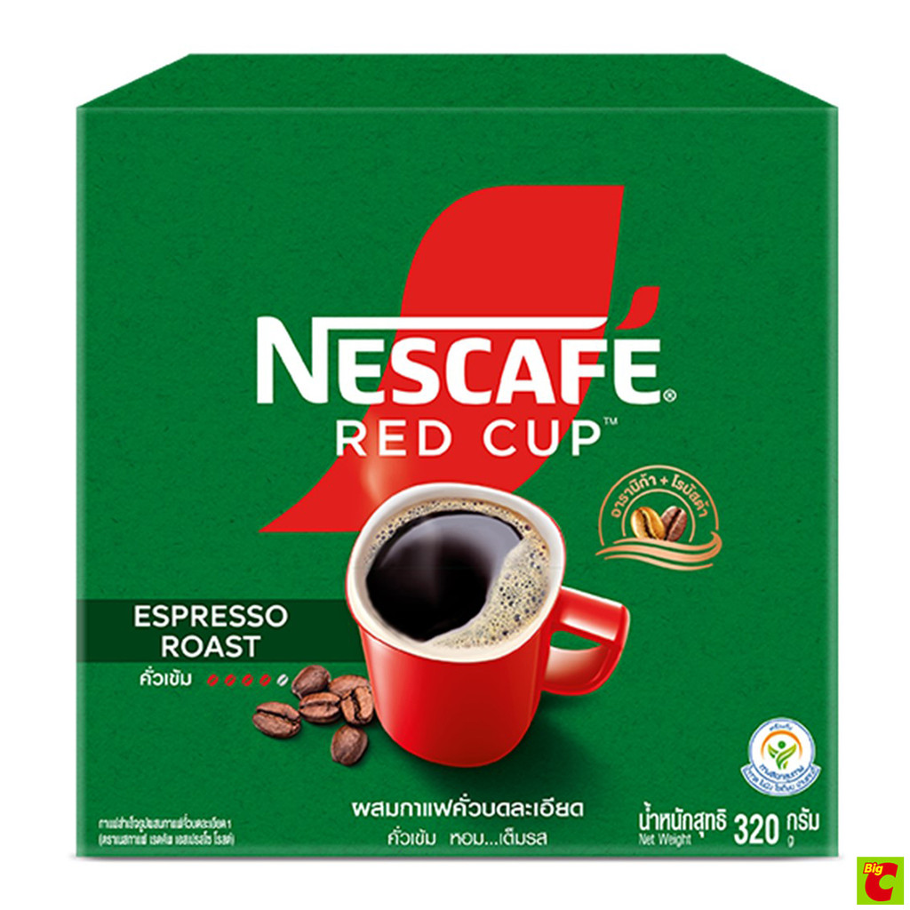 เนสกาแฟ เรดคัพ เอสเปรสโซ่ โรสต์ กาแฟสำเร็จรูปผสมกาแฟคั่วบดละเอียด 320 ก.