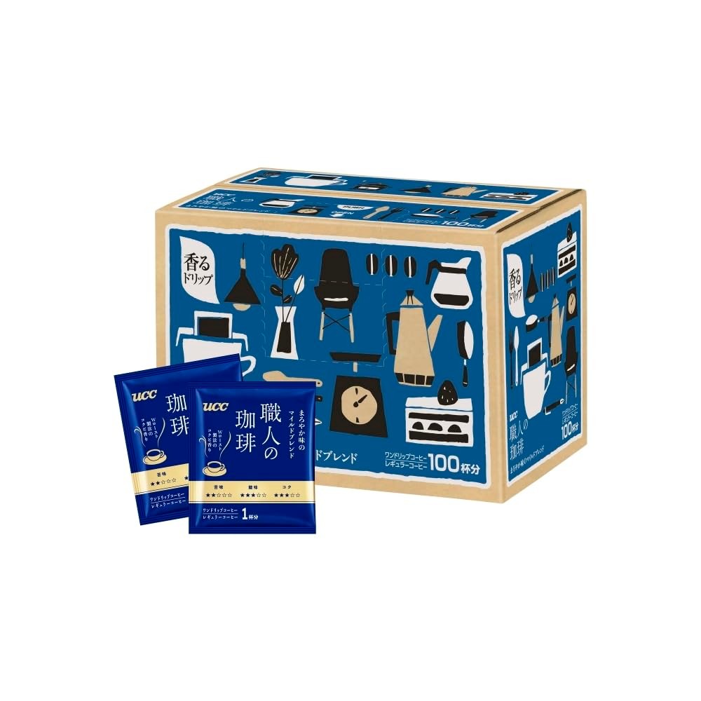 UCC Craftsmanship Coffee Drip Coffee Mild Blend 100 Cups