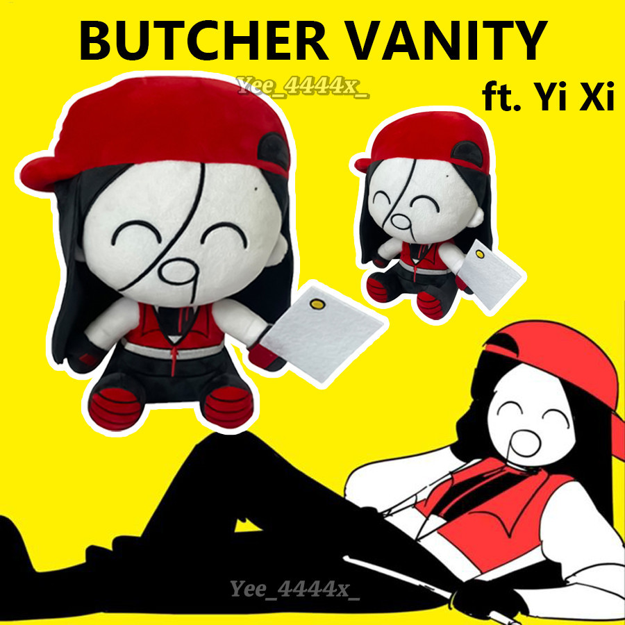 Butcher Vanity Yi Xi Plushie Huggable Cuddly ตุ๊กตาตุ๊กตาสําหรับวันเกิดคริสต์มาสห้องนอนโซฟาห้องนั่งเ