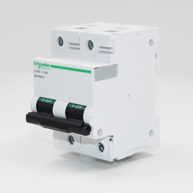 Schneider เซอร์กิตเบรกเกอร์ขนาดเล็กสวิตช์อากาศ C120H 2P 3P 4P C Type D Type 80A100A125A เปิดอากาศ