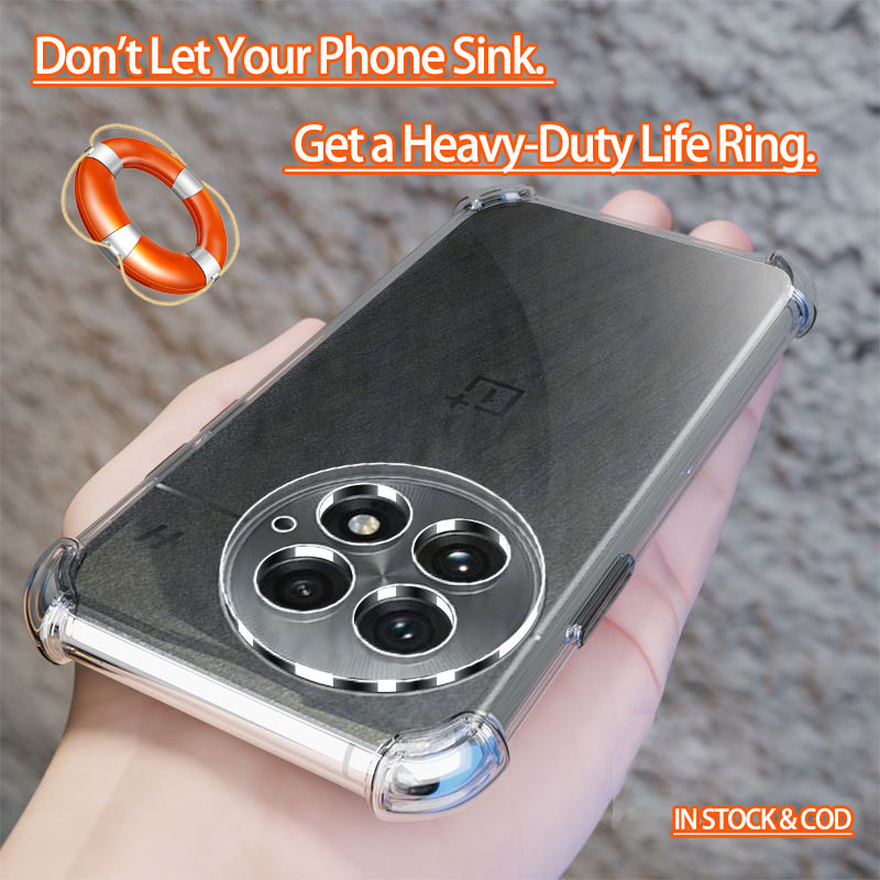 OnePlus Ace 5 Pro 13R 13 PJZ110 CPH2645 2691 2647 PKR110 G110 คริสตัลล้าง 4 มุมกันกระแทก Soft Jelly 