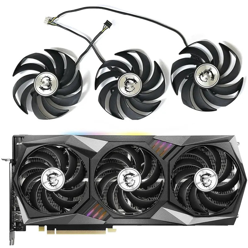 PLD09210S12HH 90 มม.4PIN สําหรับ MSI Geforce RTX3080 3080Ti RTX3060 3060 Ti Rtx 3070 3080 3090 Gamin