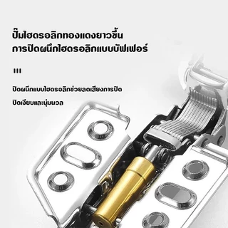 บานพับถ้วยไฮดรอลิก 35mm พร้อมน็อต ราคาต่อ2ชิ้น ใช้กับตู้เฟอร์นิเจอร์-บานเปิดปิดเรียบ รับน้ำหนักดี
