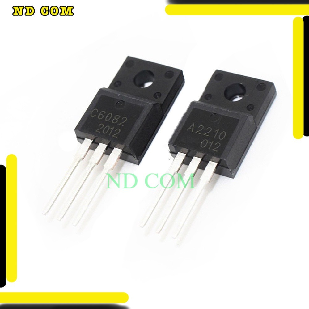คุ้ม ร้านในไทย A2210 C6082 ทรานซิสเตอร์ 2SA2210 2SC6082  TO-220F Silicon PNP NPN  TO220 ส่งของทุกวัน