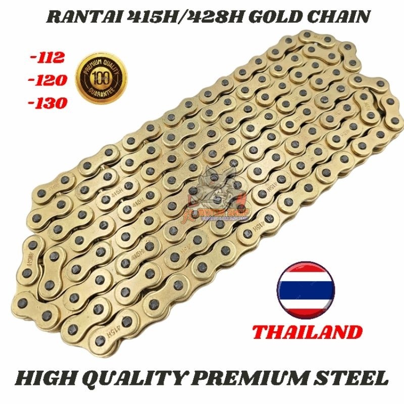GOLD CHAIN GOLD CHAIN 415 110 120 130 L Nui Racing Nui - GOLD CHAIN 428 415 110 120 130 L Nui RACING