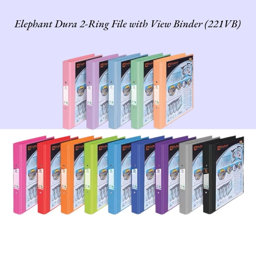 ไฟล์แหวน Elephant Dura 2 พร้อมเครื่องผูกดู 221VB