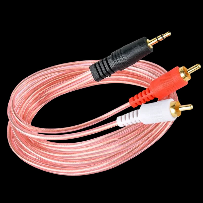 สาย AUX 3.5mm to RCA AV ขาวแดง เสียงชัด เชื่อมต่อคมชัดทุกอุปกรณ์
