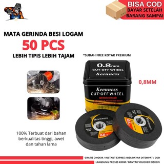 50pcs Cutting wheel / Mata gerinda gurinda / Mata Gurinda potong 4" 0,8 MM ORIGINAL KEENESS