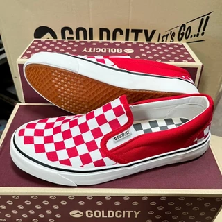 Gold city GC-NS901 ** รองเท้าสลิปออนผ้าใบแฟชั่นทรงคลาสสิค ลายหมากรุก (โกลด์ซิตี้) Size : 39-45