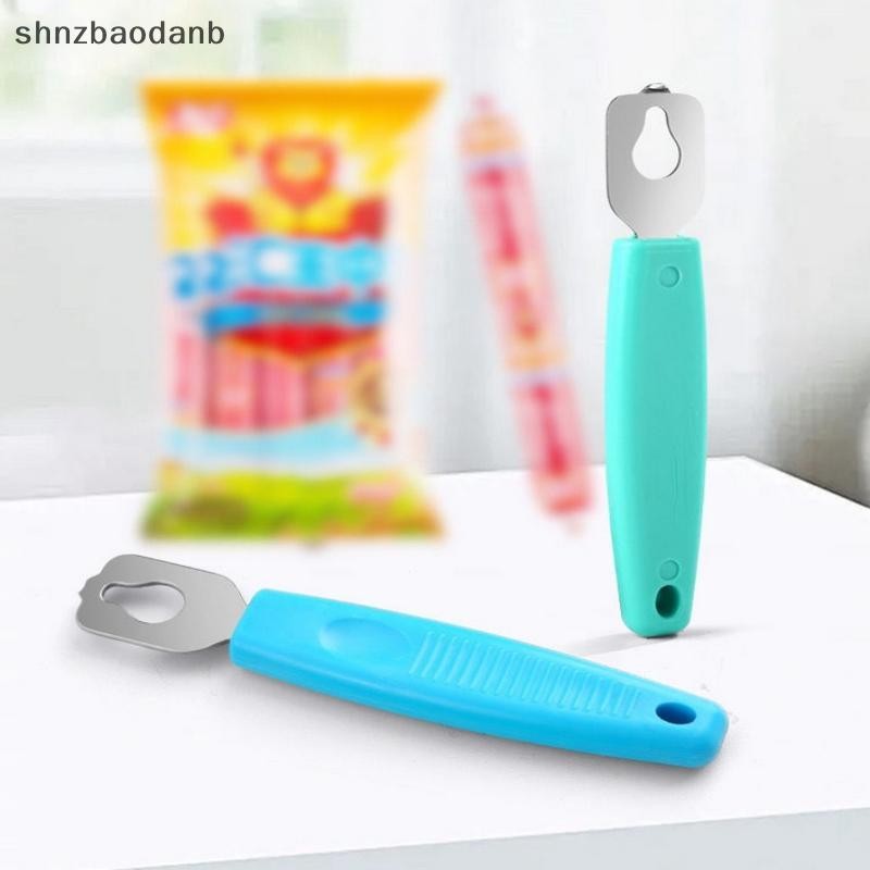 [shnzbaodanb] สแตนเลส Ham Sausage Opener ไส้กรอก Peeler ไส้กรอกย่างที่เปิดพิเศษ Home Kitchen Bar ร้า