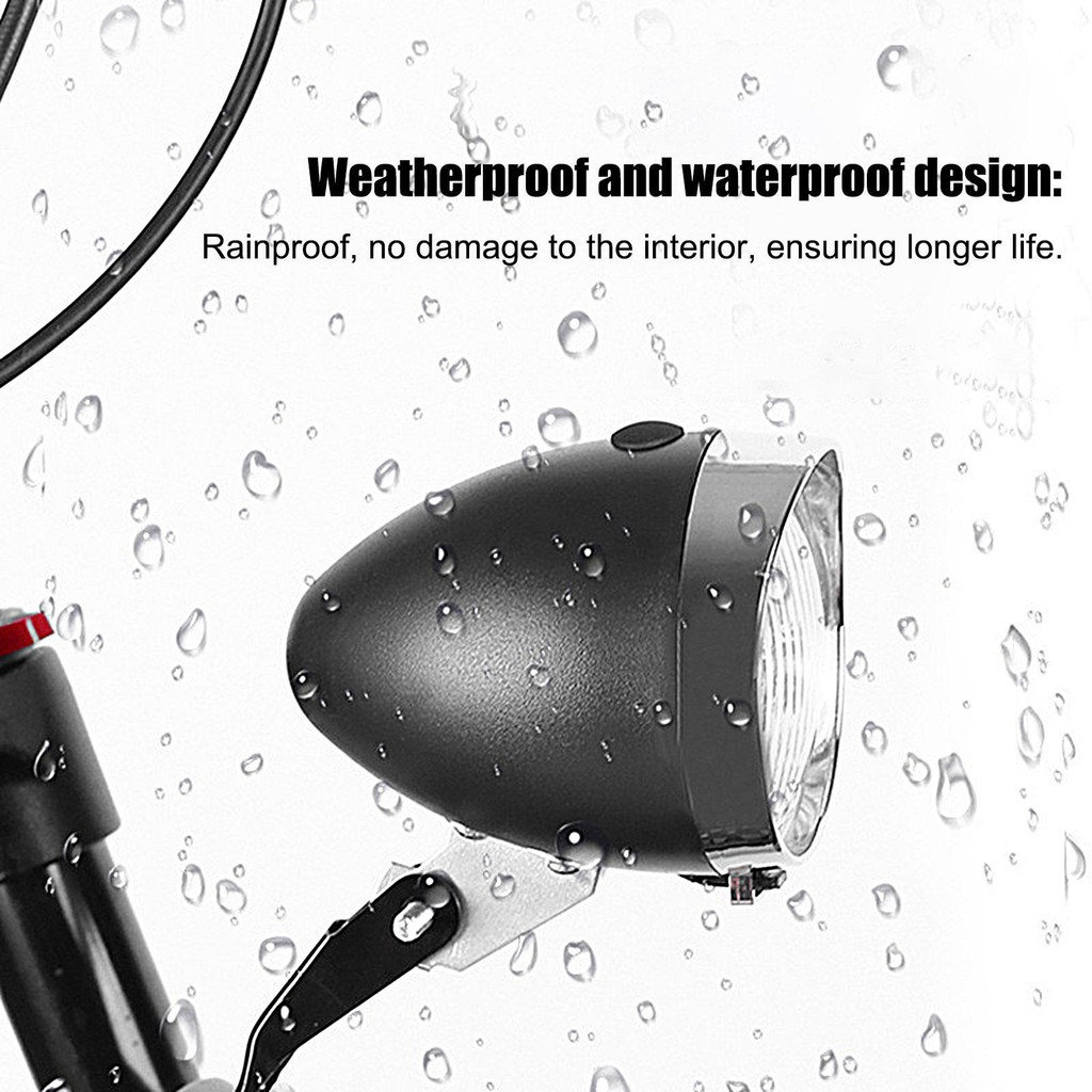 3 LED Retro จักรยานด้านหน้า Retro Vintage ไฟหน้าวงเล็บ MTB จักรยานเสือหมอบ Vintage Head Light yunt1t