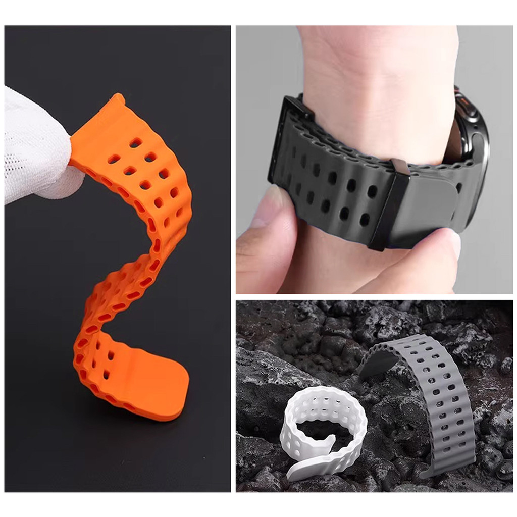 สายรัดทะเลทูโทน + เคสสําหรับนาฬิกา Redmi 5 Active/Lite Ocean Band ปลอกซิลิโคนสร้อยข้อมือกีฬากันชน - รูปที่ 2