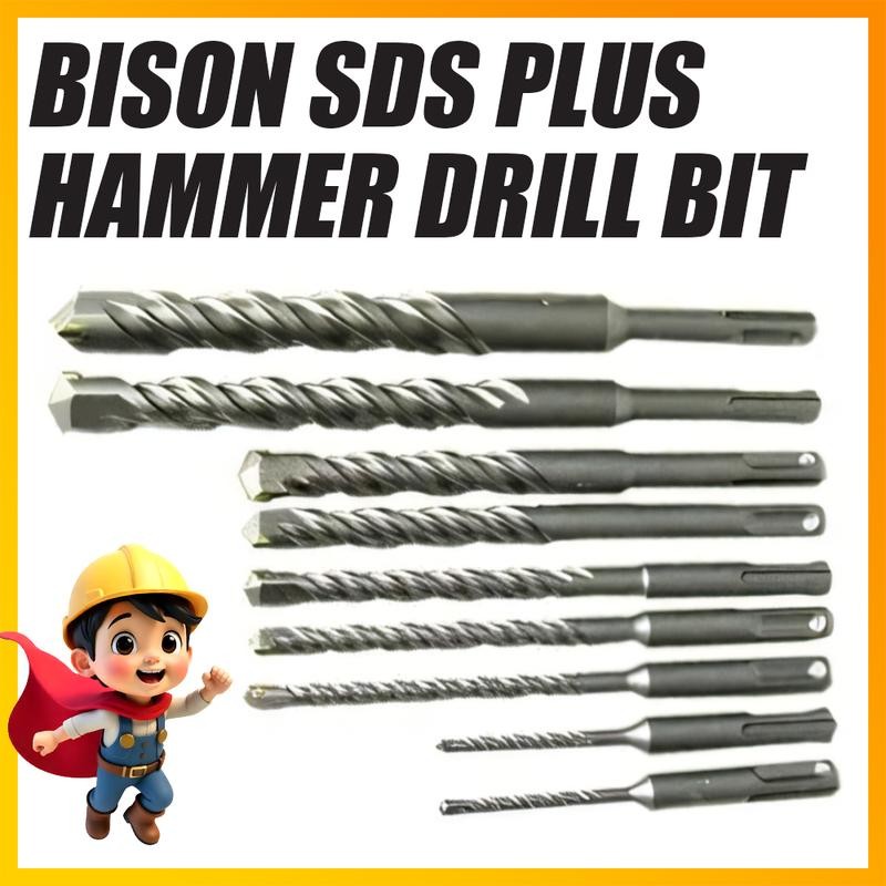 Bison Mata Gerudi Konkrit SDS Plus/ Mata Gerudi SDS Plus / Bison SDS Plus ดอกสว่านค้อน