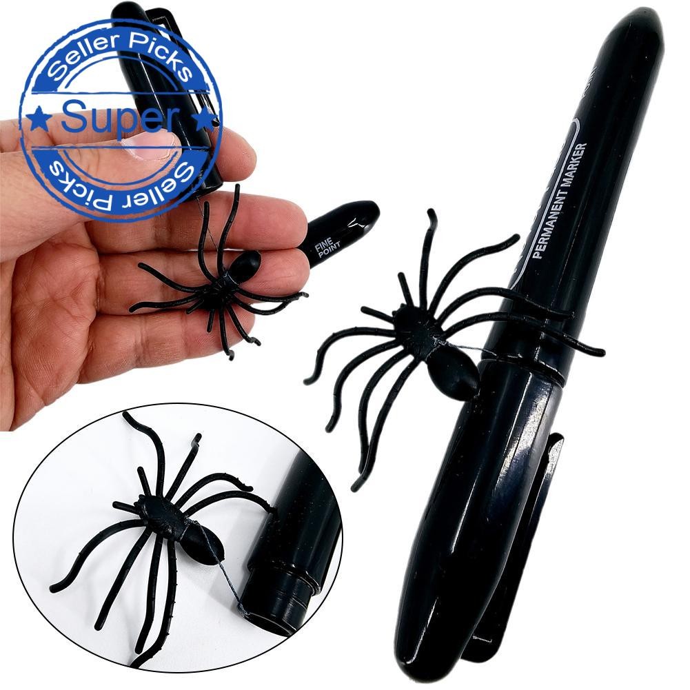 Scare Prank Spider ปากกา Magic Tricks 3d กระโดด Spider Prank Props Gag ของเล่นง่าย Close-up K0b4