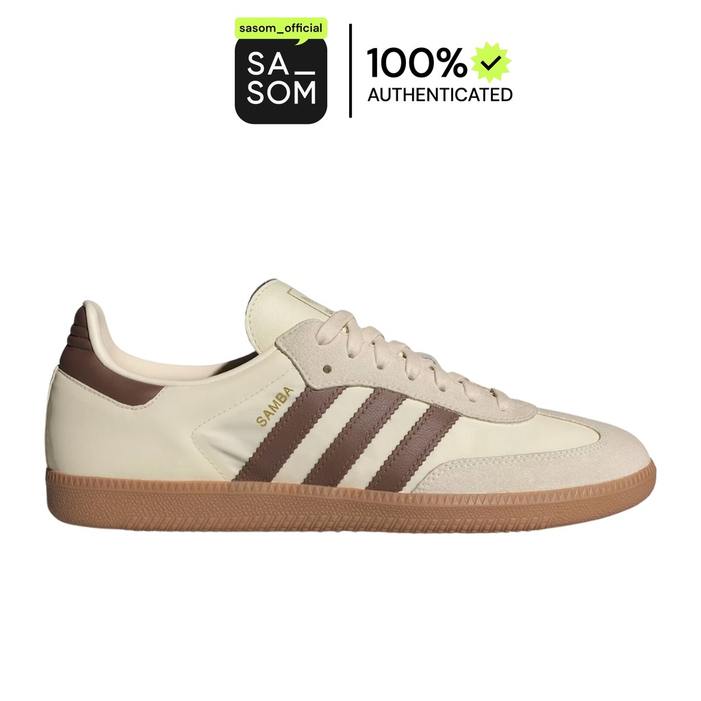 adidas Samba OG Cream White Preloved Brown | ของแท้ ตรวจสอบโดย SASOM
