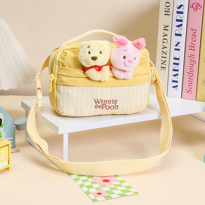 ตุ๊กตาอนิเมะ Disney แท้ Judy Nick Stitch และ Little Golden Mickey Minnie พร้อมกระเป๋า Messenger - รูปที่ 6