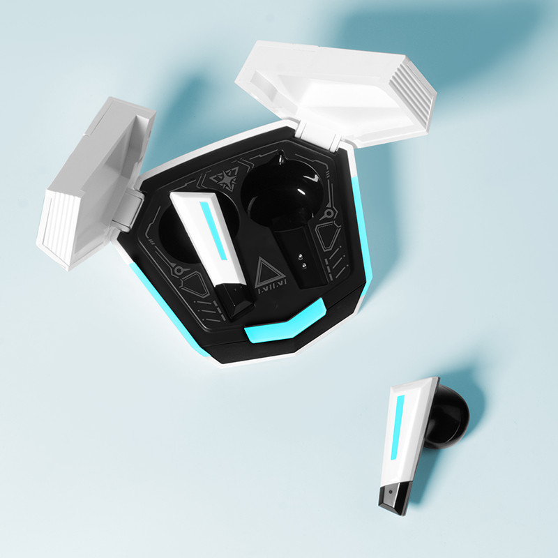 ของขวัญฟรีSanaookami Shirokoหูฟังบลูทูธพร้อมSoundlineไร้สายเพลงสีเขียว Latencyต่ําเกมอะนิเมะTWS HiFi