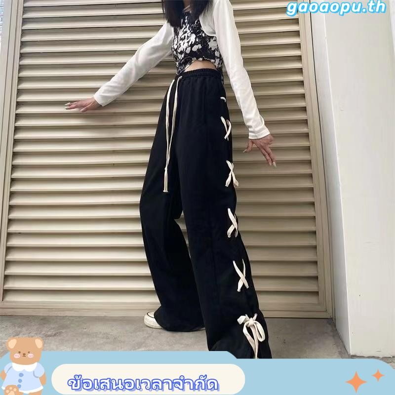 JN Studio กางเกงขายาว กางเกงคาร์โก้ผู้หญิง คาร์โก้ กางเกง Korean chic comfortable cozy WGK23903ON 17