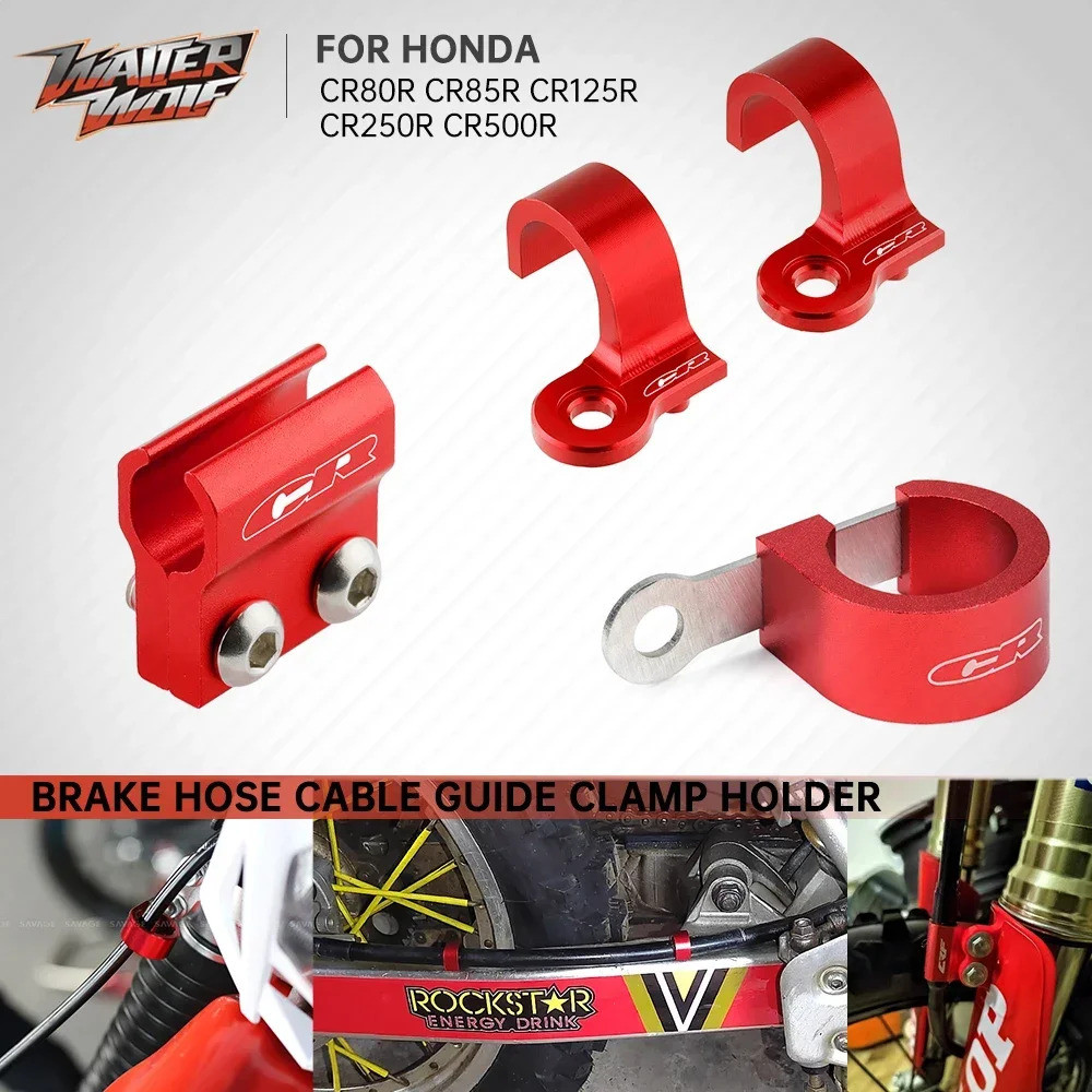 Motocross สายเบรคสายท่องเที่ยว Clamp ผู้ถือคลิปยึดสําหรับ Honda CR80R CR85R CR125R CR250R CR500R CR 