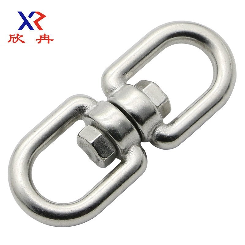 M6 Universal แหวนอุปกรณ์เสริมรูป 8 แหวน 304 โซ่สุนัขโรเตอร์แหวนหมุนสแตนเลส QV7N