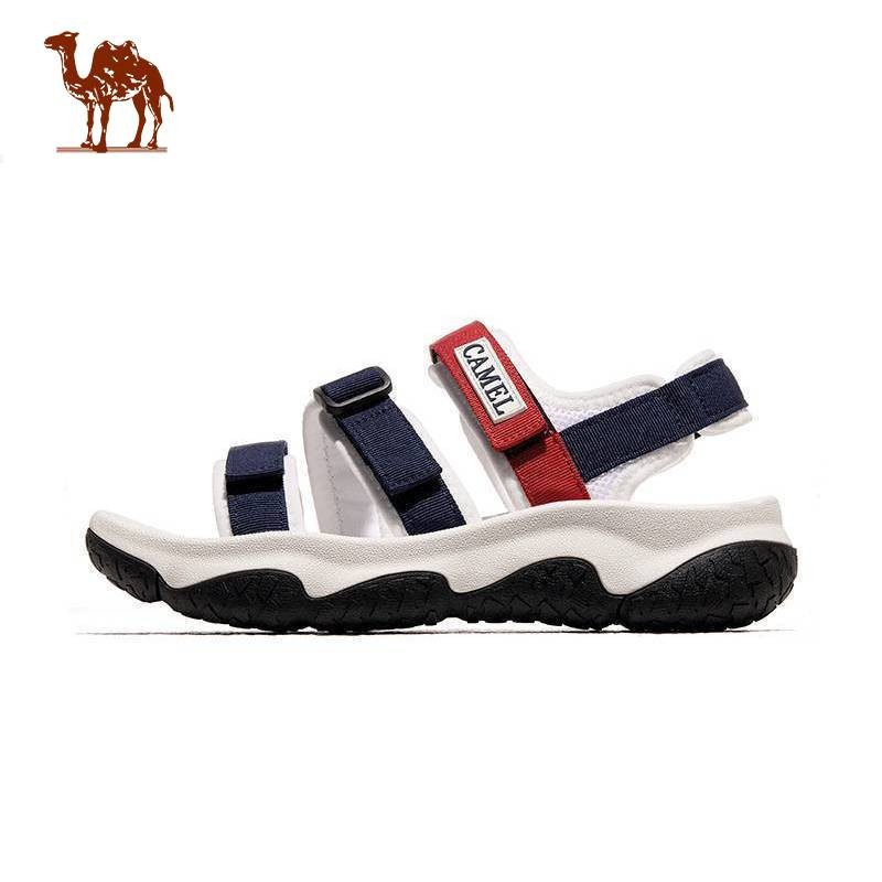 CAMEL CROWN รองเท้าชายหาดกลางแจ้งของผู้หญิงรองเท้าแตะลำลองกันลื่น