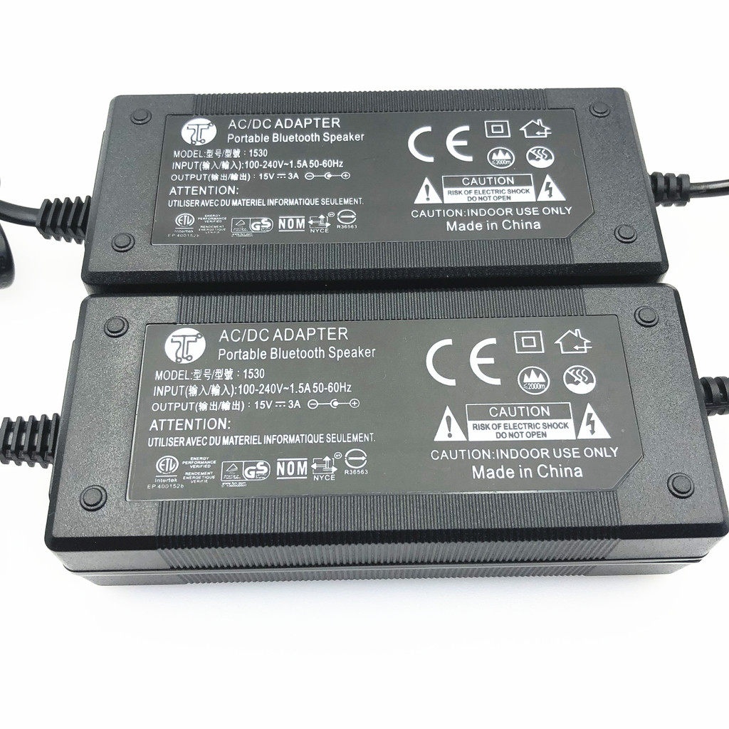 เครื่องชาร์จเสียง 15V1A1.5 A15V2A 15V3A 15V4A 15V5A 15V6A อะแดปเตอร์ไฟ