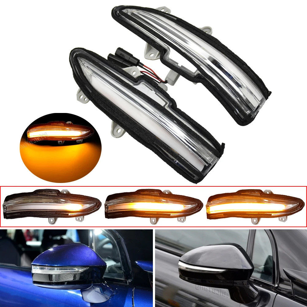 กระจกมองข้างตัวบ่งชี้ไฟเลี้ยว LED Repeater สําหรับ Toyota Crown Hybrid AWS210 GRS210 GRS211 GRS214 G