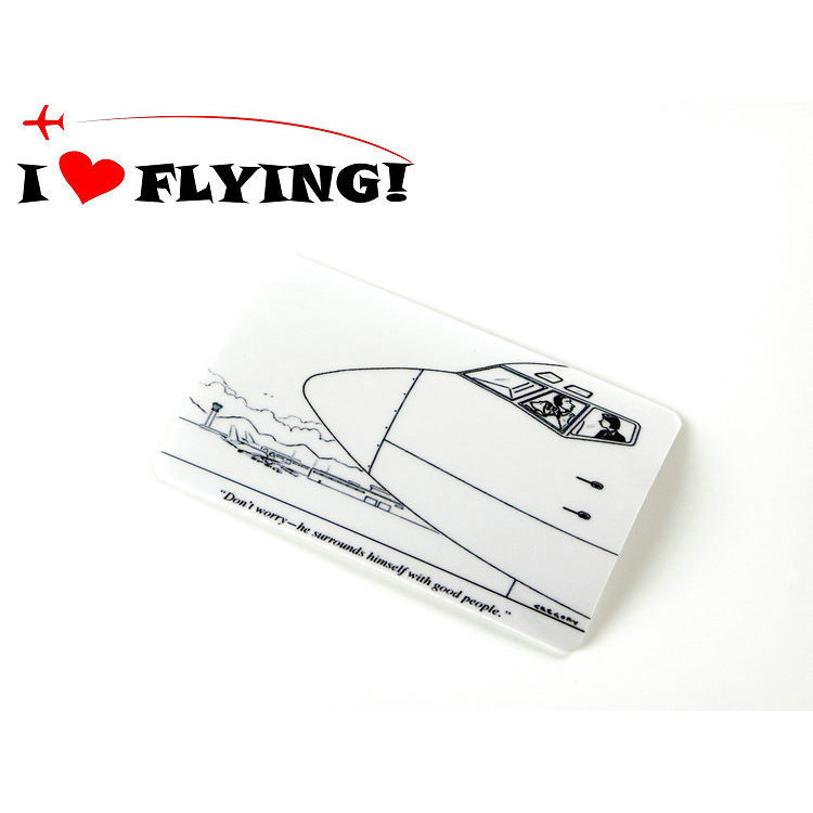 ฉันรักบิน|Pilot and Puppy Cockpit Bus Card Sticker ID Card Meal Card Sticker FLIGHT CREW