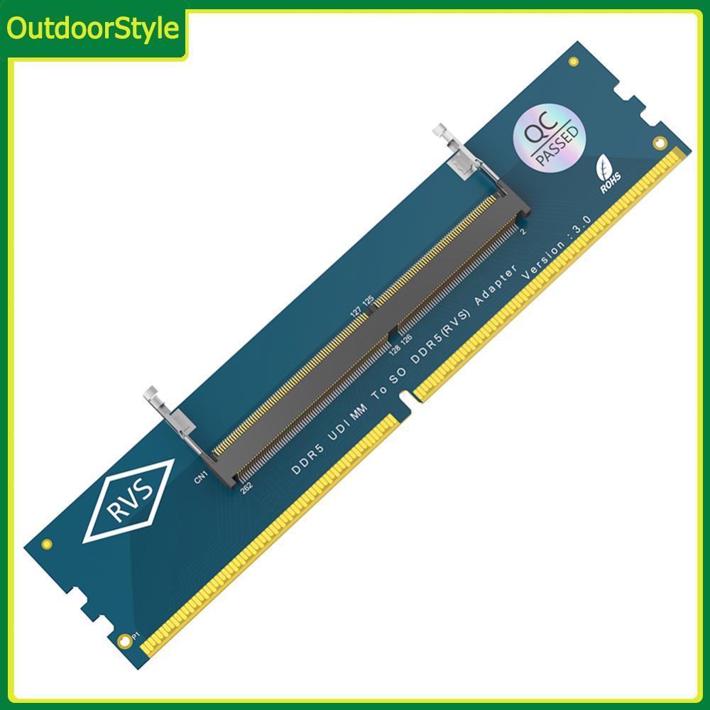 สไตล์กลางแจ้ง♫ แล็ปท็อป SO DDR5 RAM ไปยังเดสก์ท็อป DDR5 อะแดปเตอร์ U-DIMM ป้องกันกระแสเกิน DDR5 SO-DIMM แล็ปท็อปสําหรับเล่นเกม RAM โมดูลหน่วยความจํา DDR5 หน่วยความจํา RAM การ์ดอะแดปเตอร์สําหรับเดสก์ท็อปแล็ปท็อป