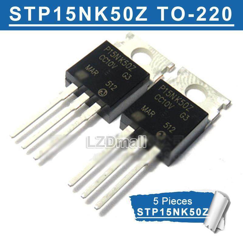 5pcs STP15NK50Z TO-220 P15NK50Z TO220 14A/500V N-channel MOSFET ทรานซิสเตอร์ใหม่ IC
