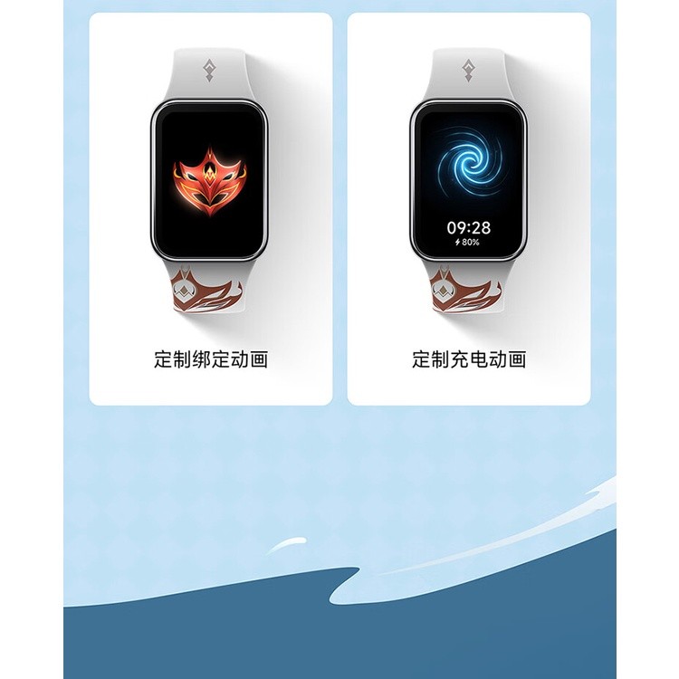 [New] Smart Band 8 Pro Watch Genshin impact ฐานชาร์จ แฮนด์เมด สําหรับเล่นกีฬา NFC Smart Watch 8 Pro
