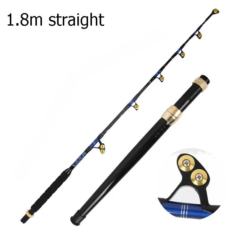 Professional ZZ315 1.5m 1.65m 1.8m 1.95m ตรง Deep Sea Trolling เบ็ดตกปลาปลอดภัยโหลด 50-130lbs. 200-3