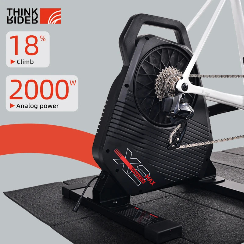 งานฝีมือชั้นดี Thinkrider X2Max Smart Bike Trainer MTB จักรยานในตัว Power Meter home Trainer