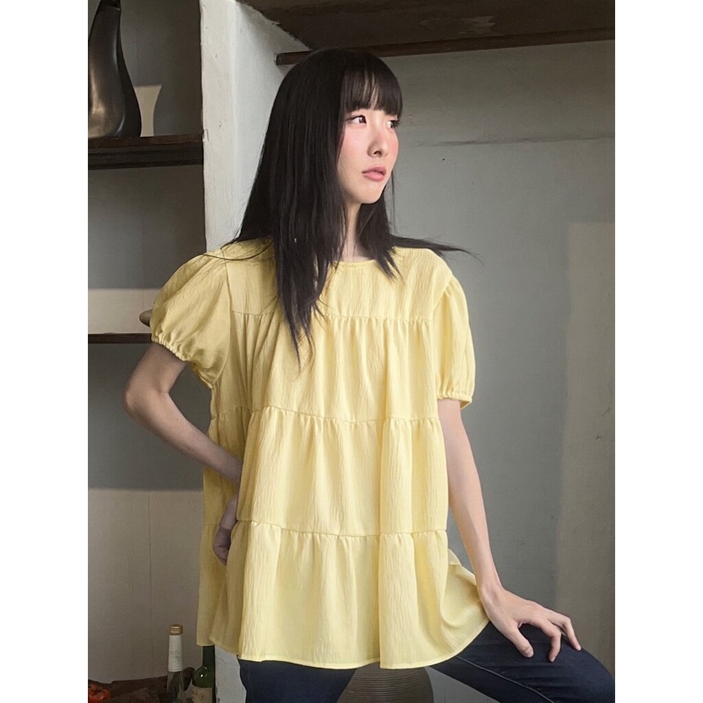 Yuka เสื้อทรงโอเวอร์ไซต์พรางพุง แขนตุ๊กตาผ้า ใส่สบายผ้าไม่ต้องรีด ไม่มีซับใน ใส่ได้ทุกวันทุกโอกาสเดินเล่นชิลล์ๆ ก็เอา...