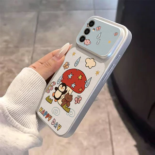 เคสซัมซุง For Samsung A57 A37 A27 A17 A07 A56 A55 A26 A16 A05S A35 5G S26 S25 Ultra S24 S23 FE เคสนิ่มลายหนังแกะ สีพื้น