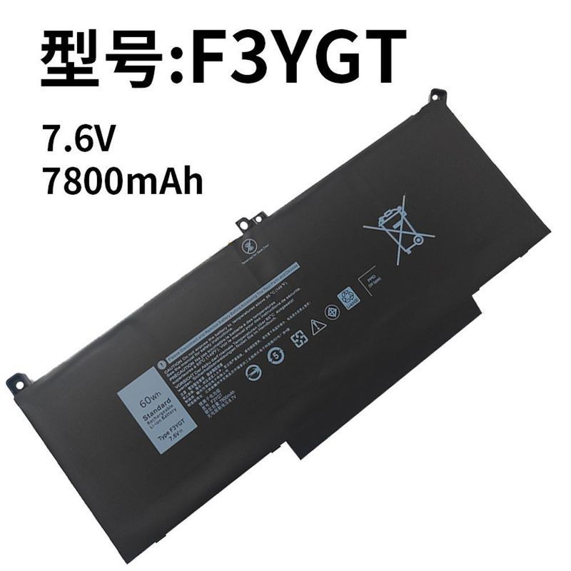 เหมาะสําหรับแบตเตอรี่แล็ปท็อป Dell 7280 7290 7380 7390 7480 7490 F3YGT