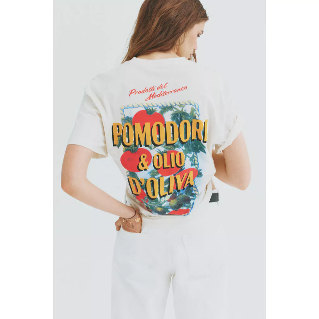 H&M(เอชแอนด์เอ็ม) เสื้อยืดโอเวอร์ไซส์พิมพ์ลาย ผู้หญิง 1354324_1