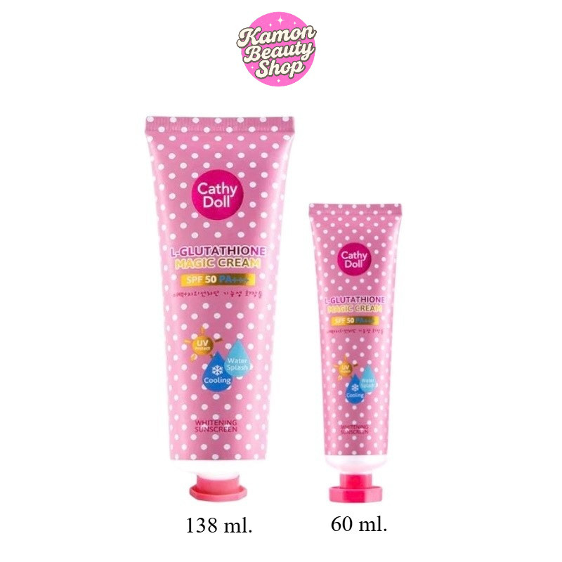 Cathy Doll L-Glutathione Magic Cream SPF 50 PA+++ ครีมกันแดดละอองน้ำ 60ml