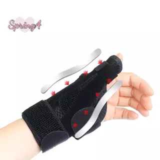 <Spring4> 1Pc Splint ข้อมือ Thumb Stabilizer สนับสนุนรั้งสําหรับ Tendonitis โรคข้ออักเสบปรับ Thumb Protector Guard เหมาะกับขวาซ้ายมือ Nice