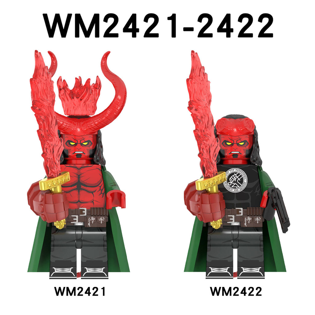 เหมาะสําหรับ Hellboy Hellboy Hellboy Third Party ประกอบ Building Block Minifigure ของเล่น WM2421 5DK