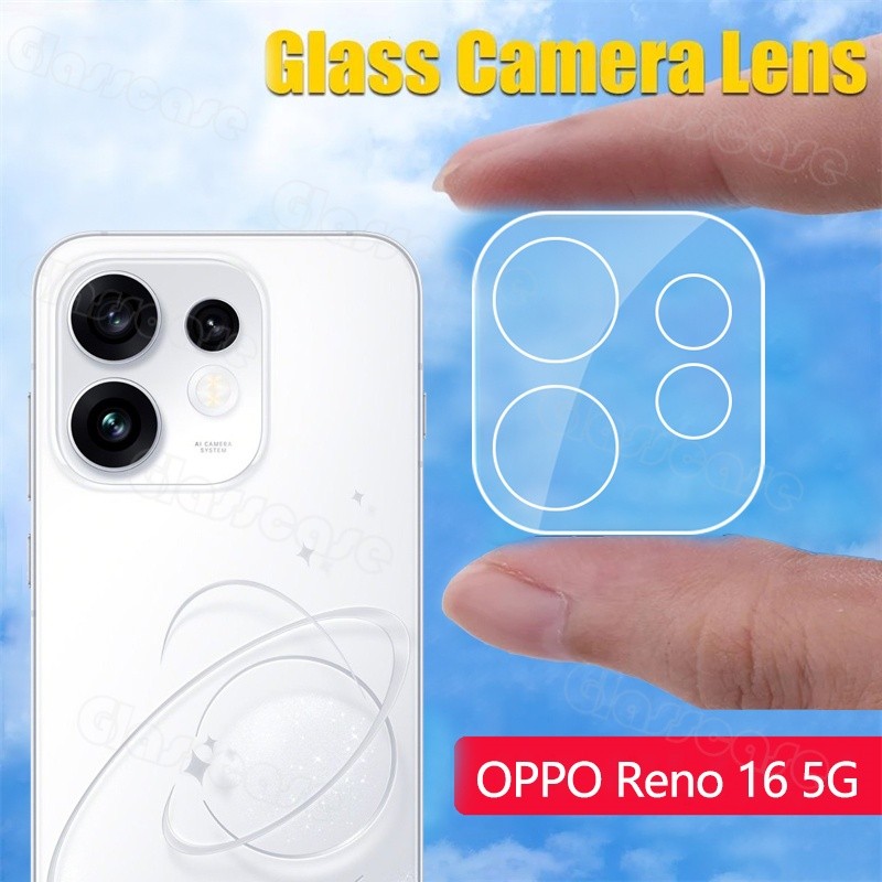 OPPO Reno16 5G 2026 1-3Pcs ฟิล์มกันรอยกล้องสําหรับ OPPO Reno16 F Pro Reno 16 16F 16Pro + 16ProPlus 5G 4G Full Coverage 3D เลนส์กล้องป้องกันหน้าจอฟิล์มกระจกนิรภัย
